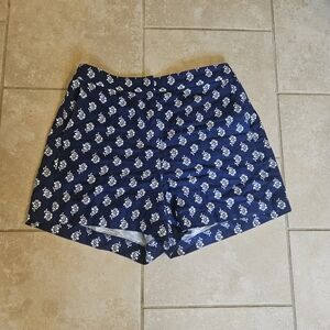 Floral Navy Women's Shorts J Crew Factory Size 4